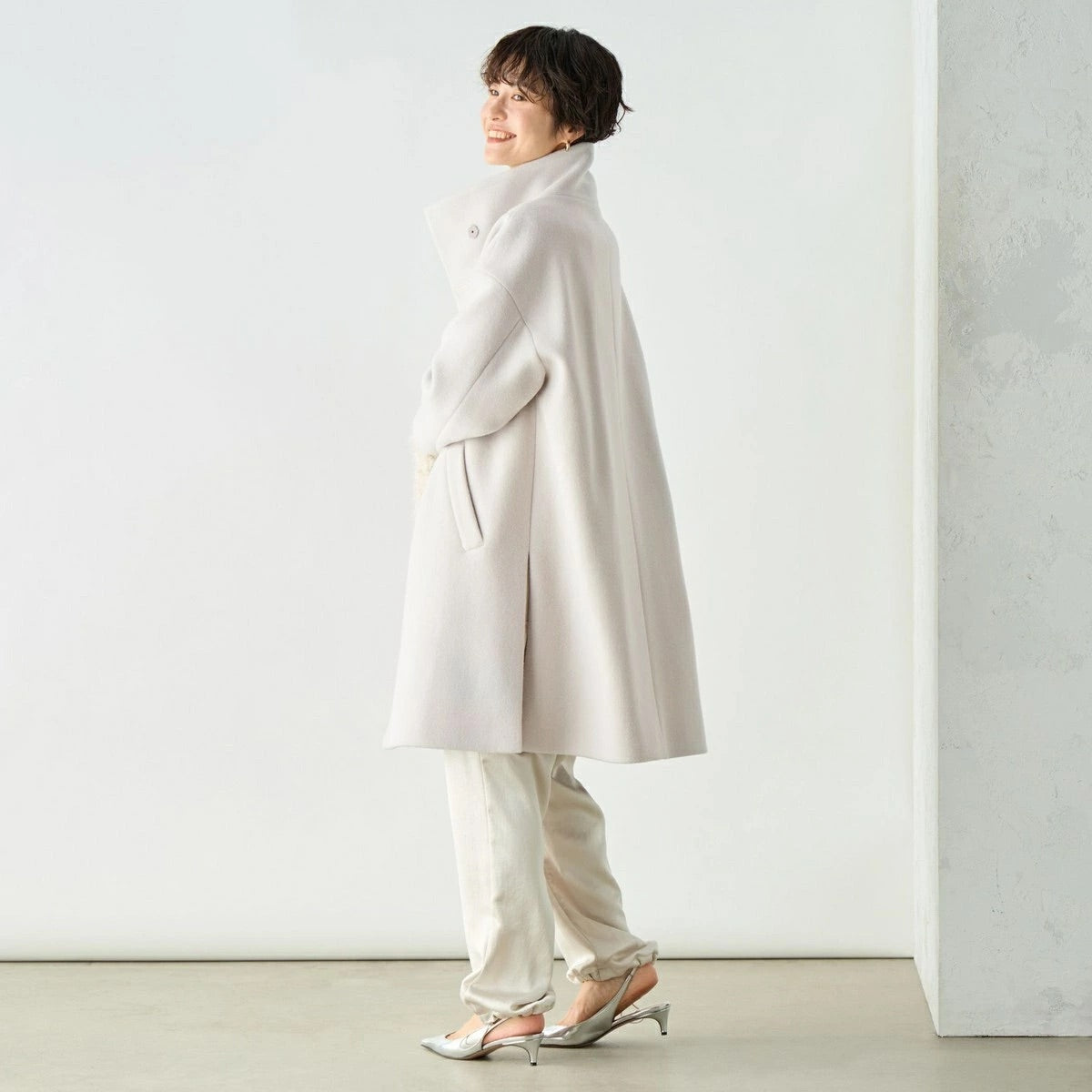 [購入]ショートビーバースタンドコート 24AW