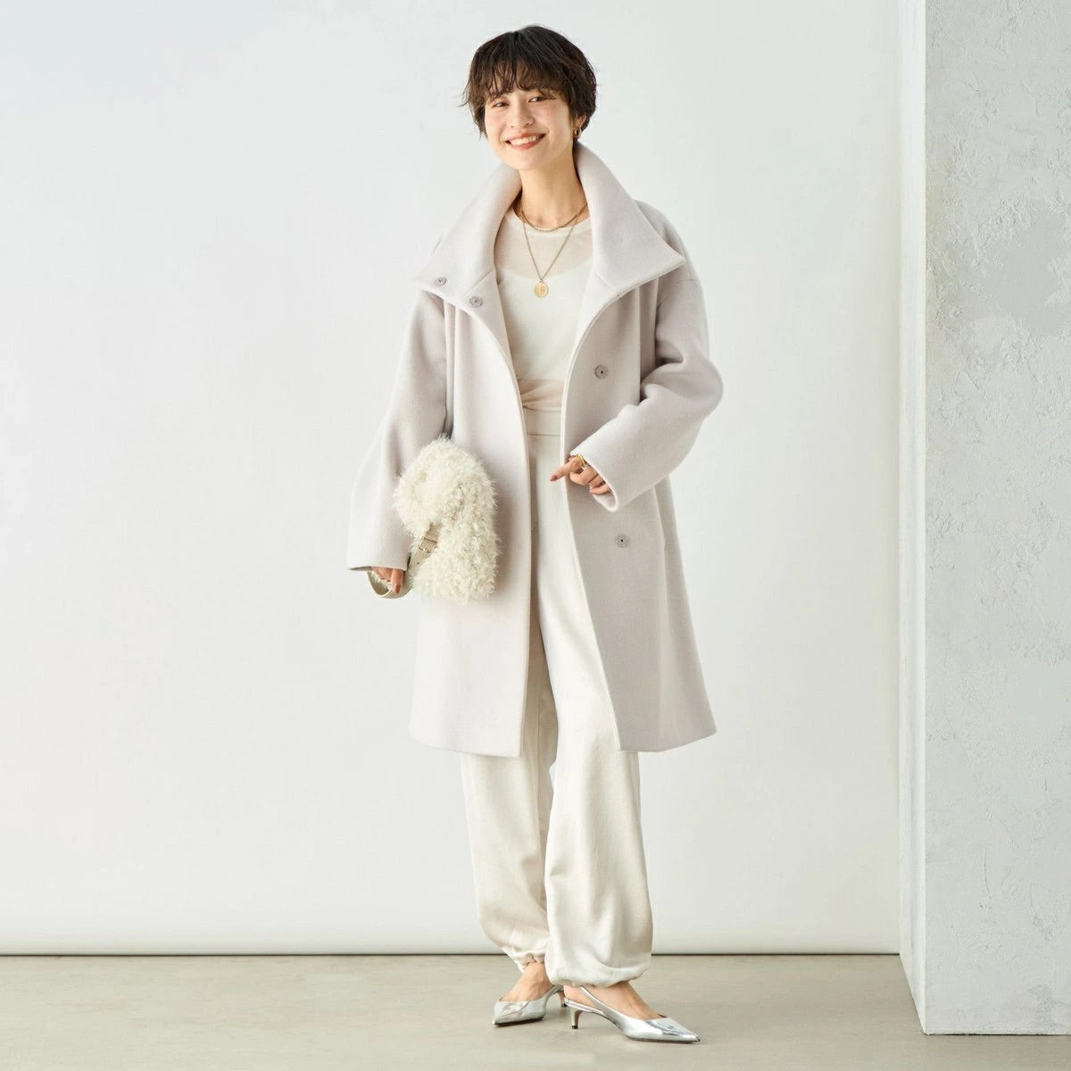 [購入]ショートビーバースタンドコート 24AW