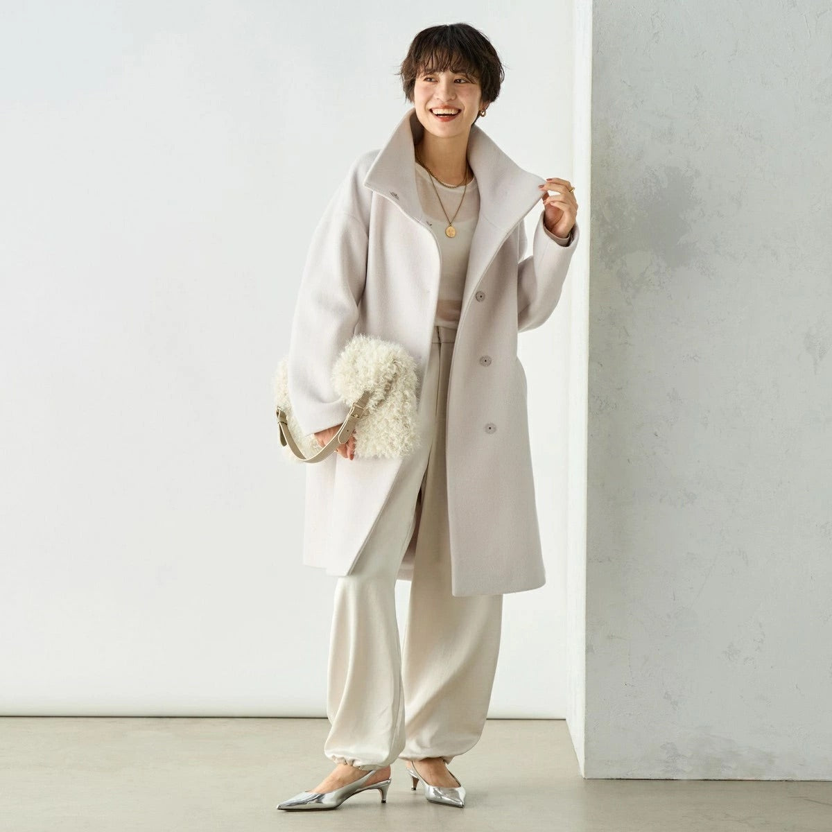 [購入]ショートビーバースタンドコート 24AW