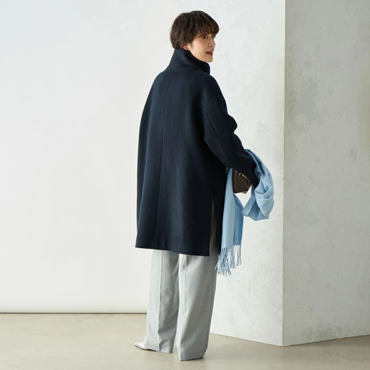 [購入]ショートビーバースタンドコート 24AW