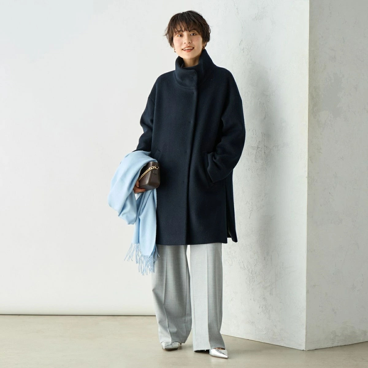 [購入]ショートビーバースタンドコート 24AW