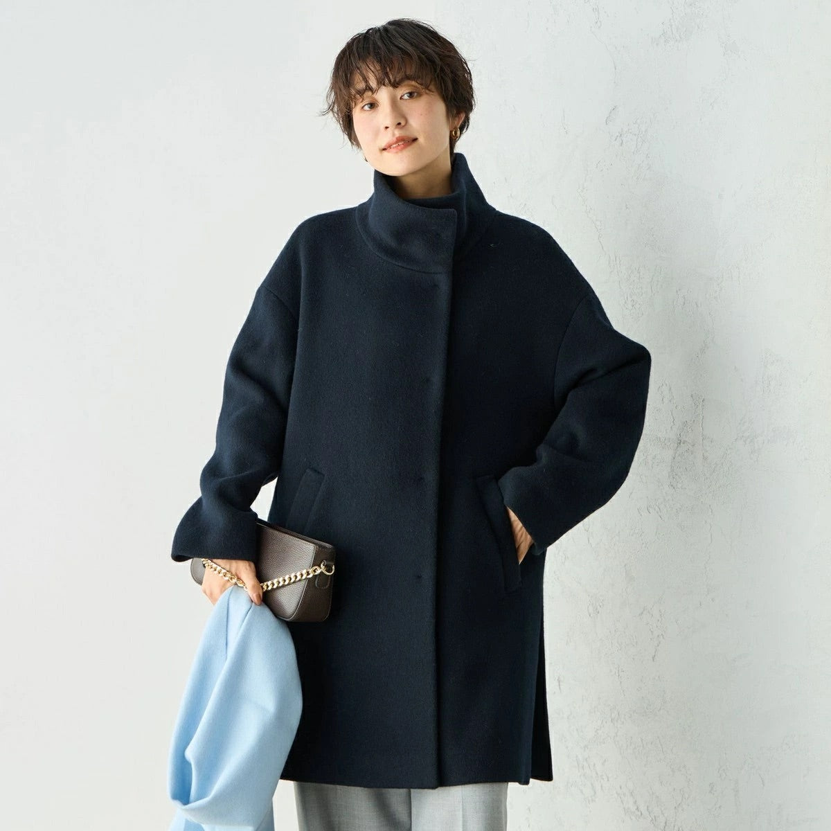 [購入]ショートビーバースタンドコート 24AW