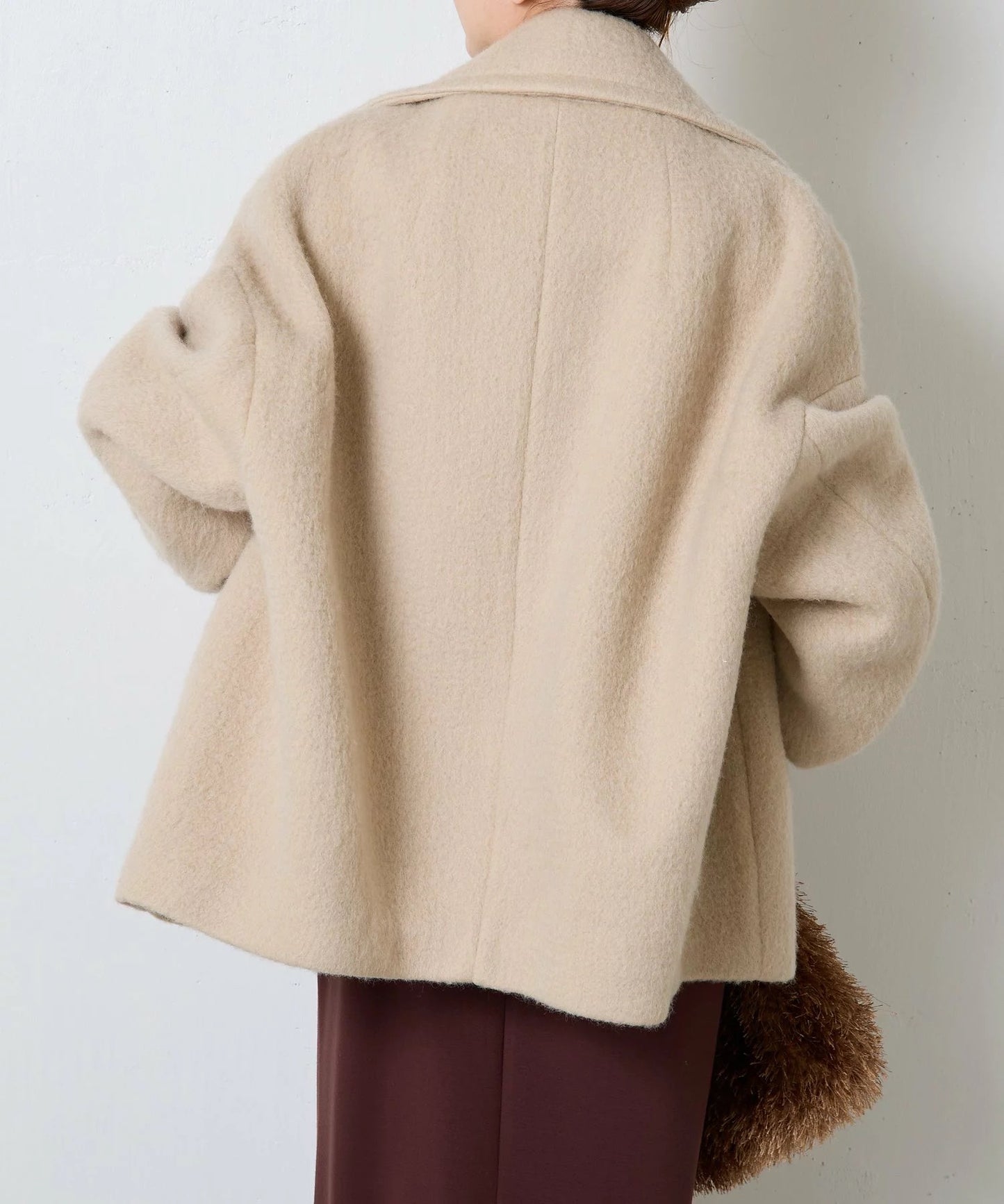 [購入]ウール混シャギーPコート