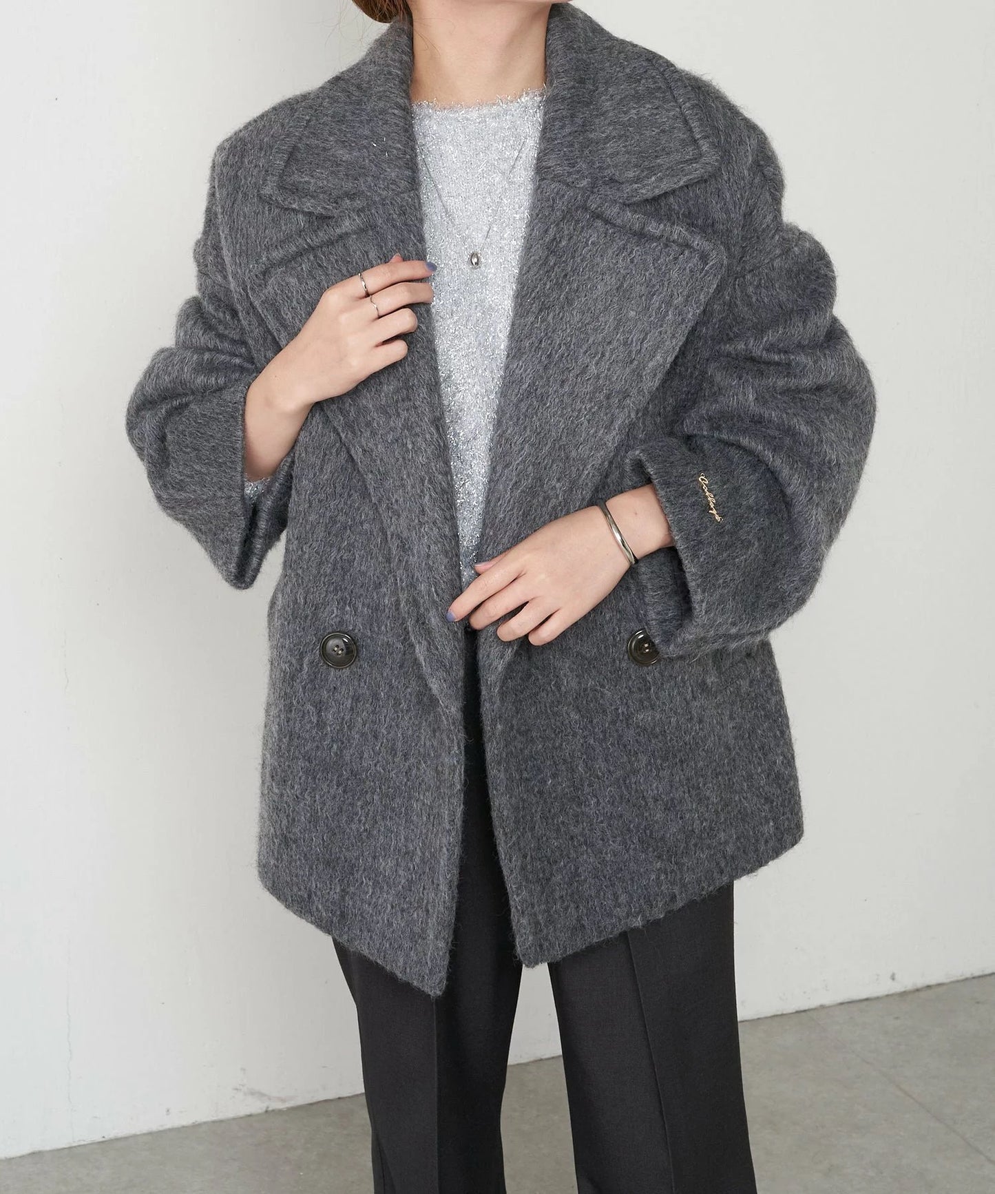 [購入]ウール混シャギーPコート