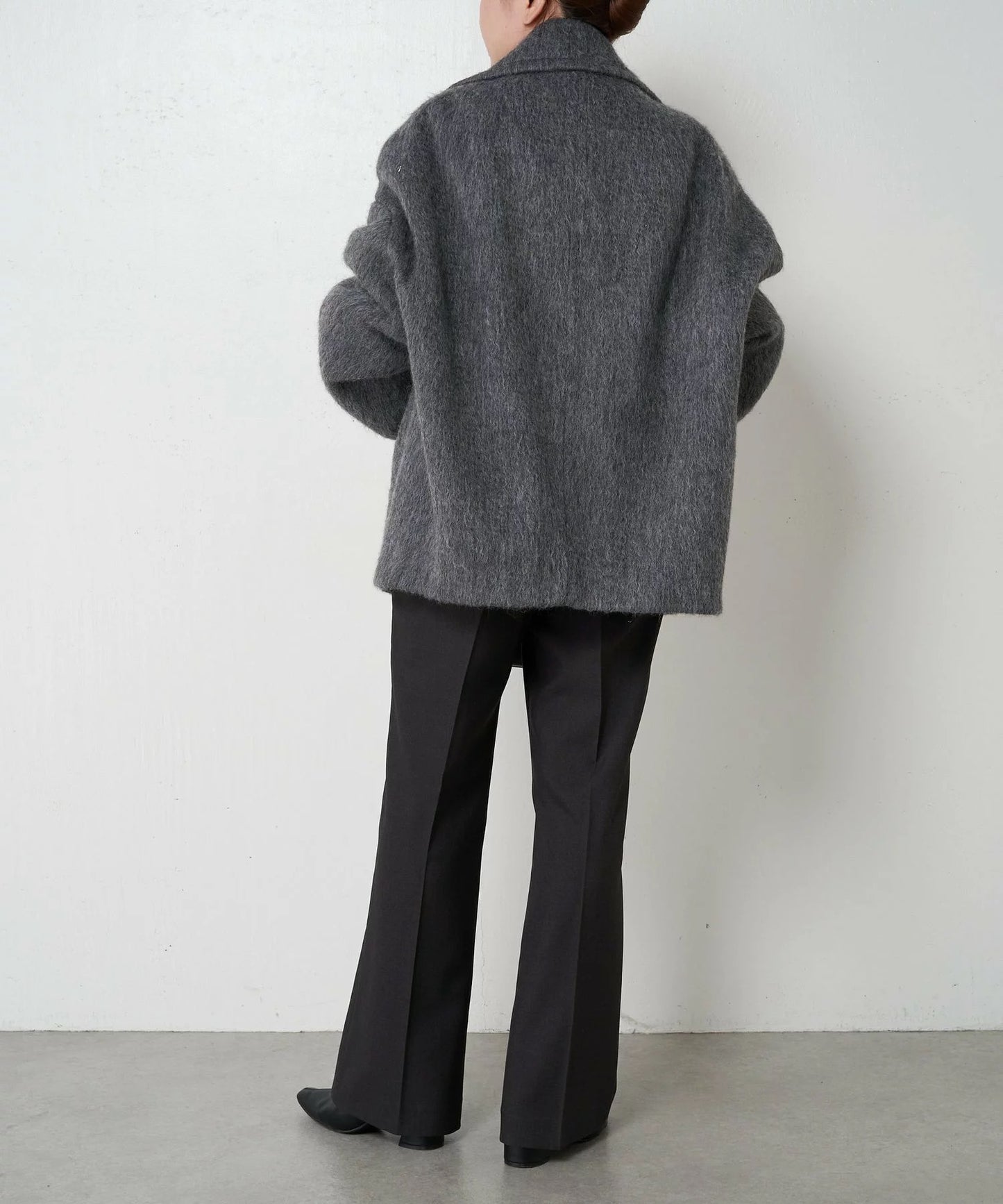 [購入]ウール混シャギーPコート