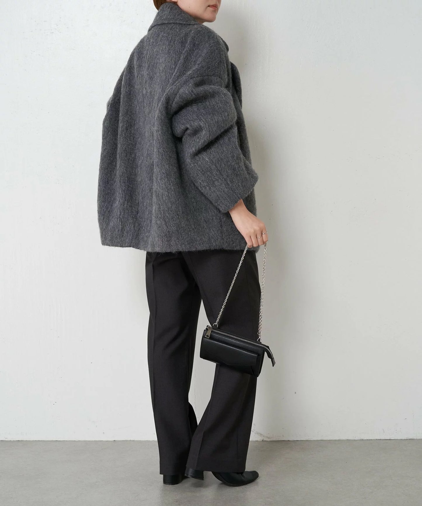 [購入]ウール混シャギーPコート