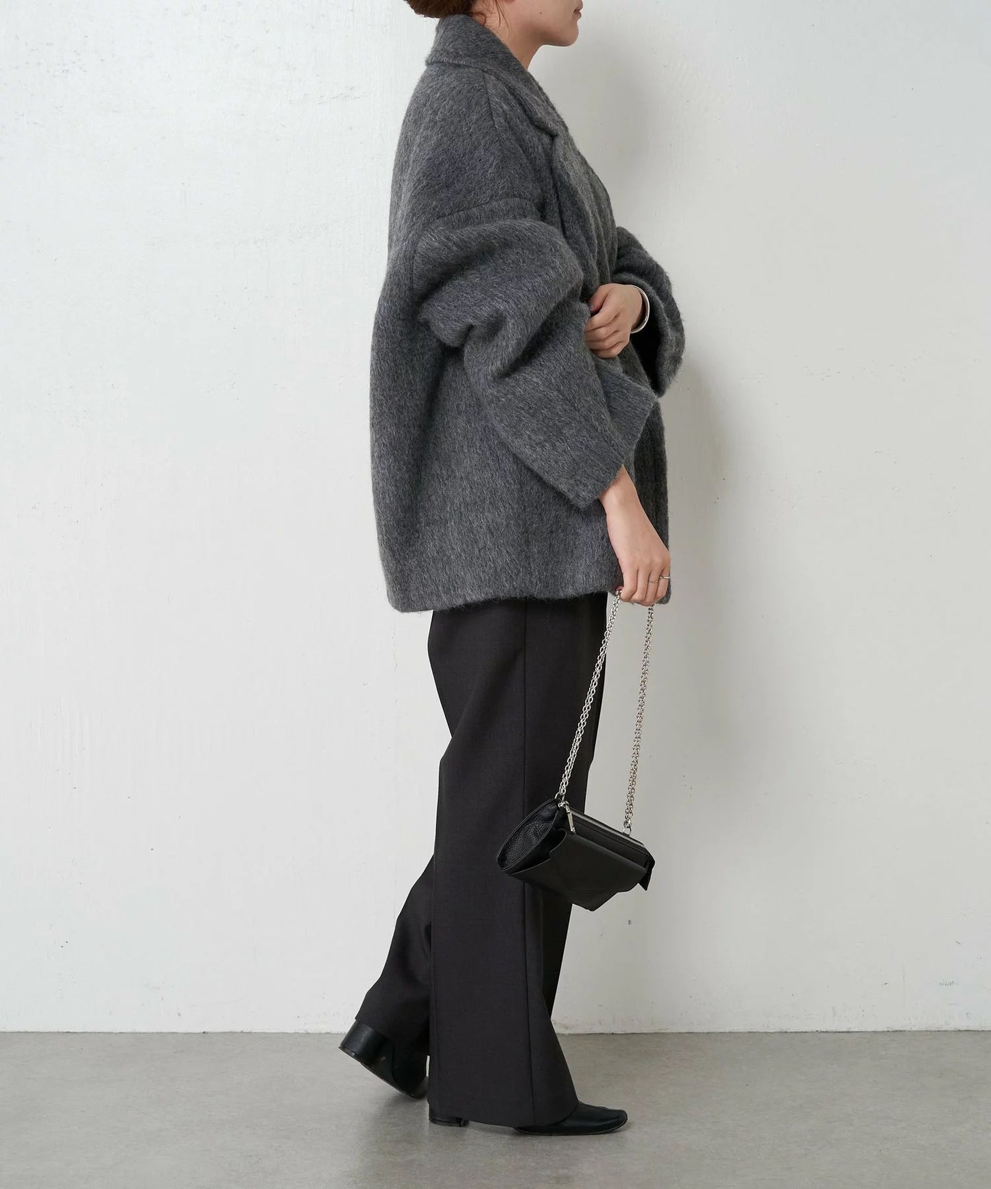 [購入]ウール混シャギーPコート