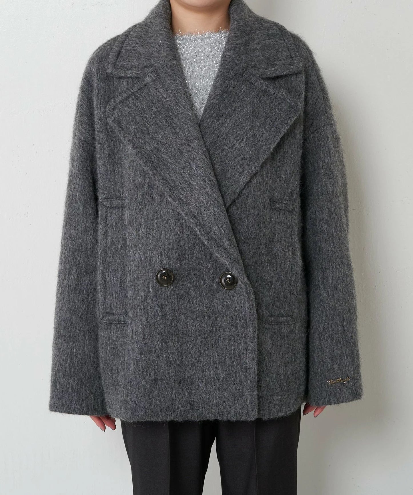 [購入]ウール混シャギーPコート