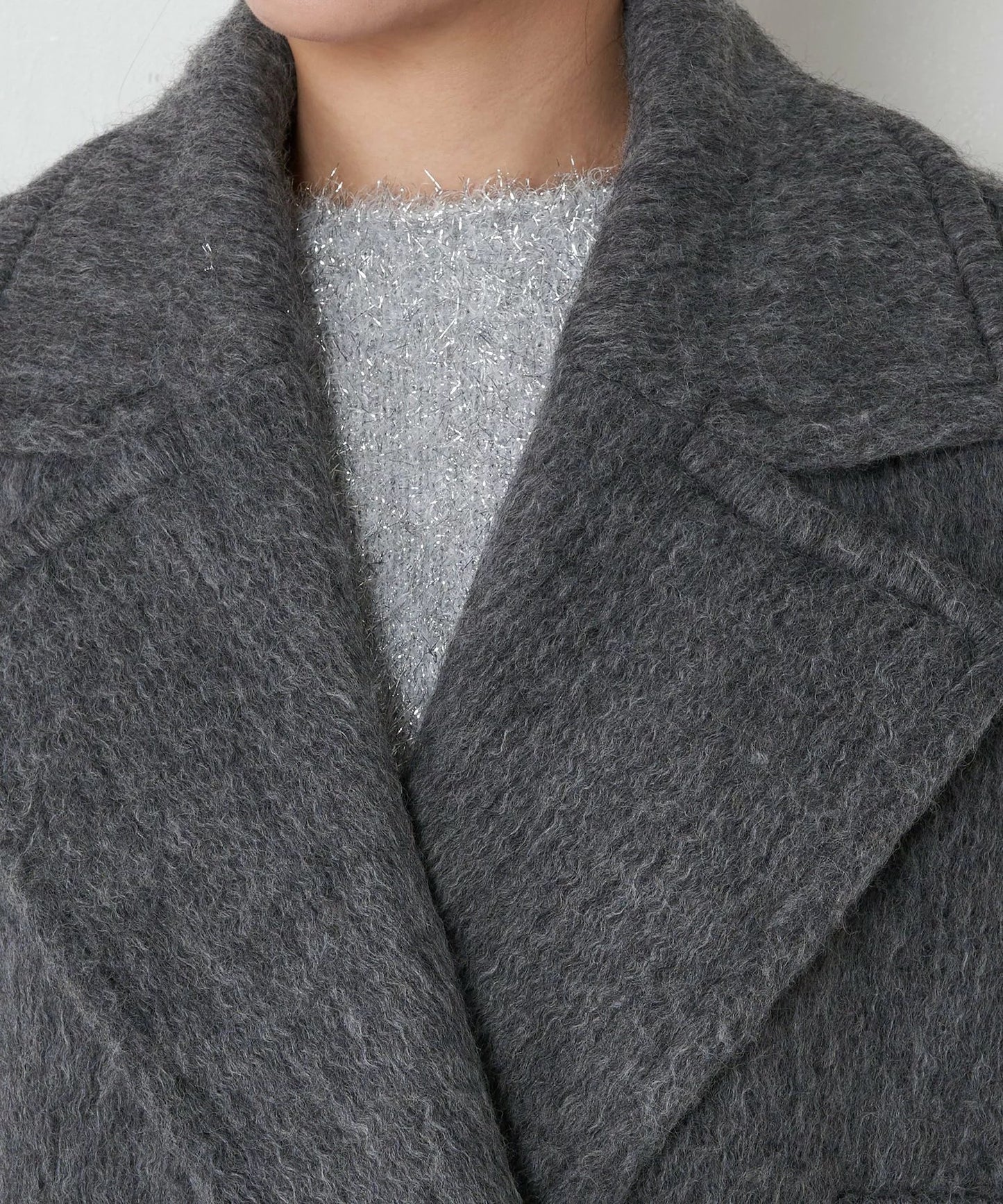 [購入]ウール混シャギーPコート