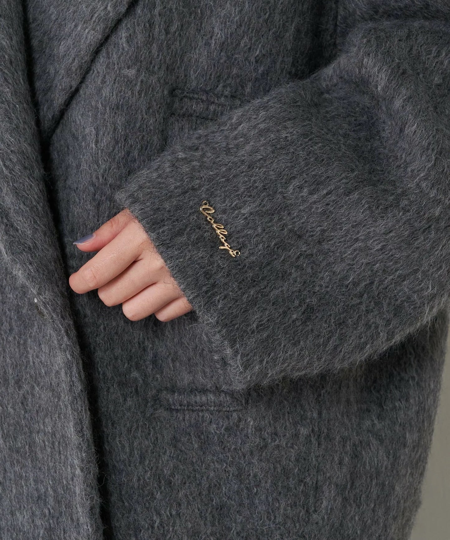 [購入]ウール混シャギーPコート