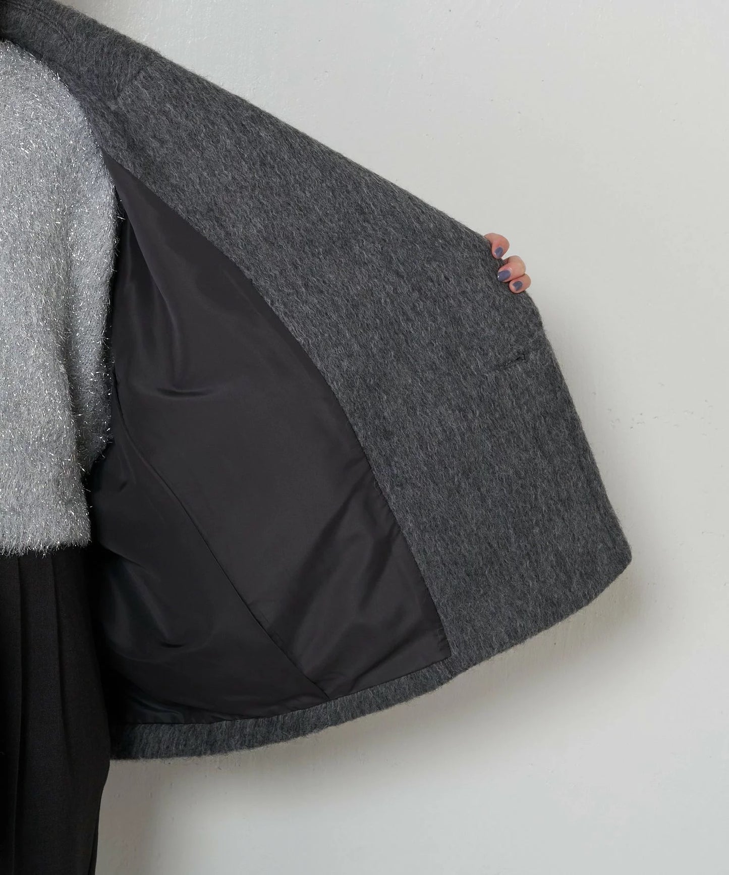 [購入]ウール混シャギーPコート