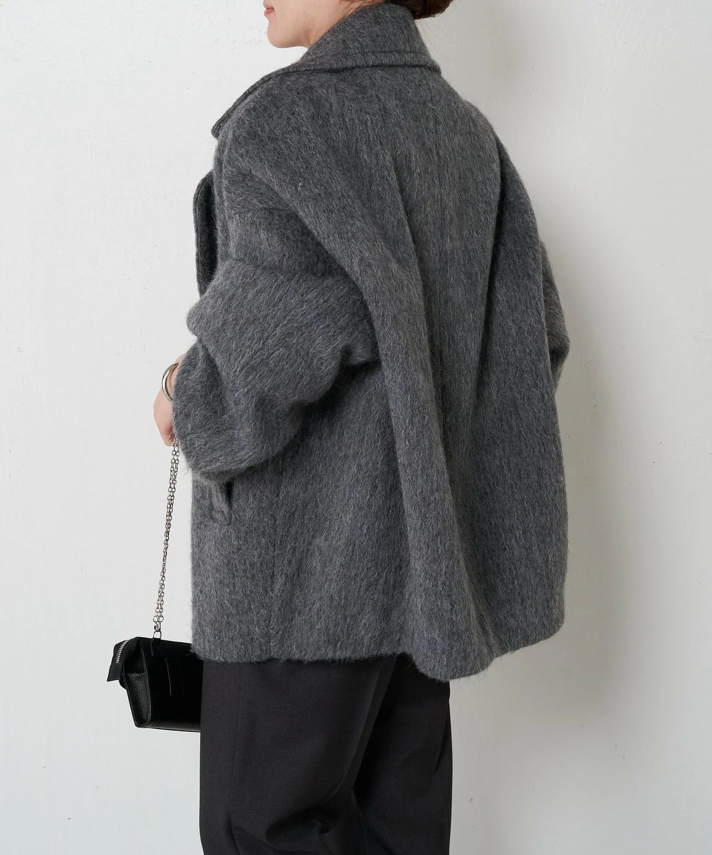 [購入]ウール混シャギーPコート