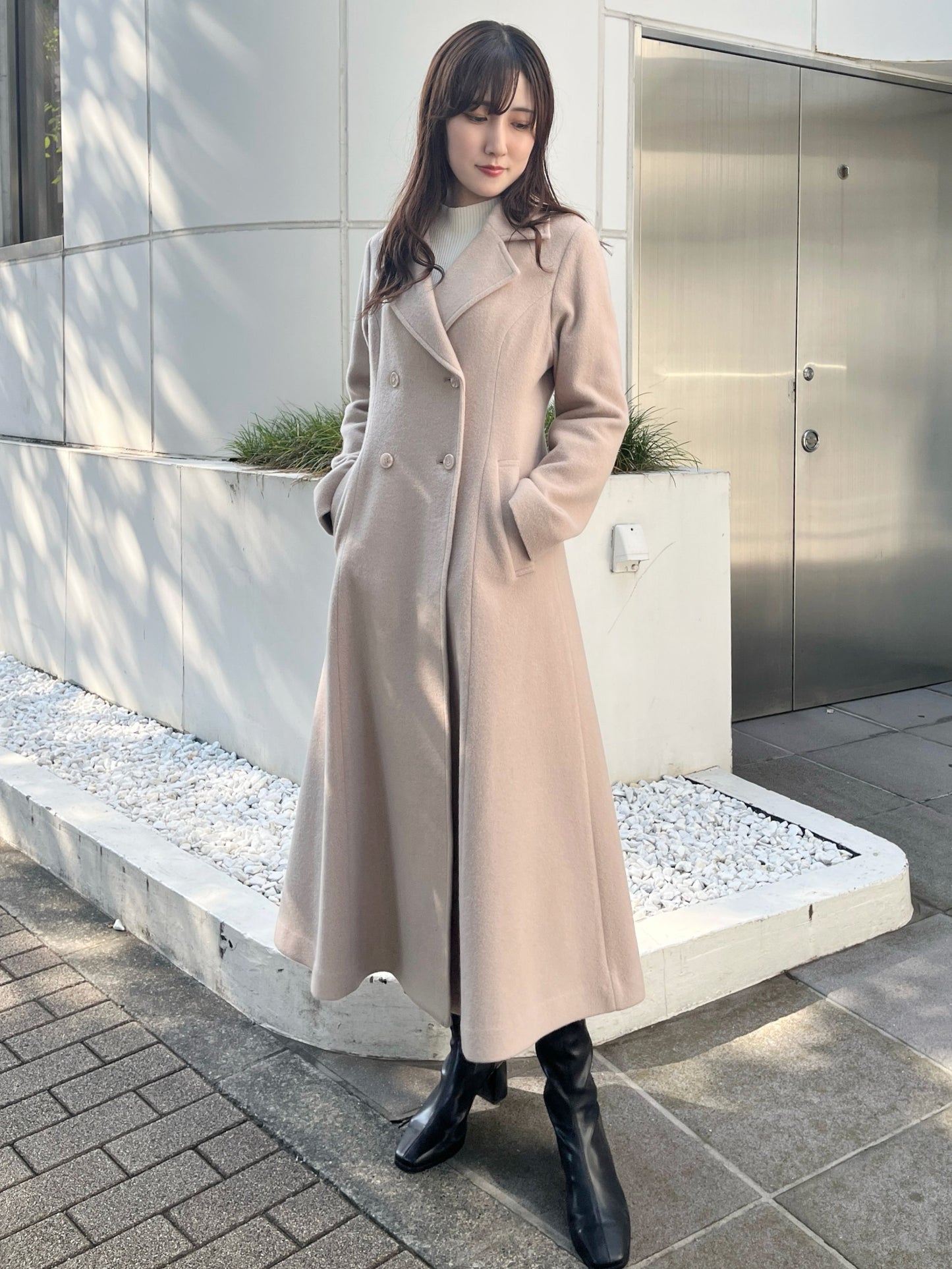 [購入]フィットアンドフレアコート