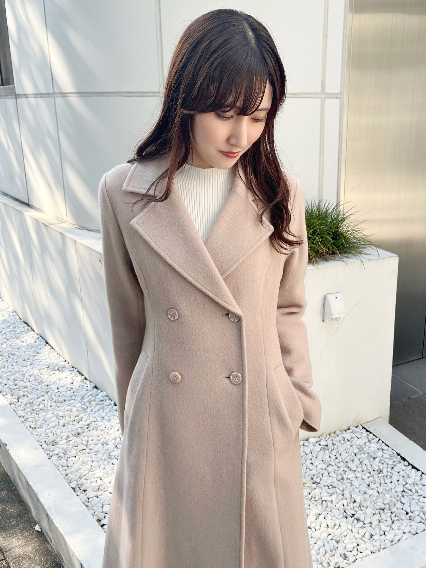 [購入]フィットアンドフレアコート