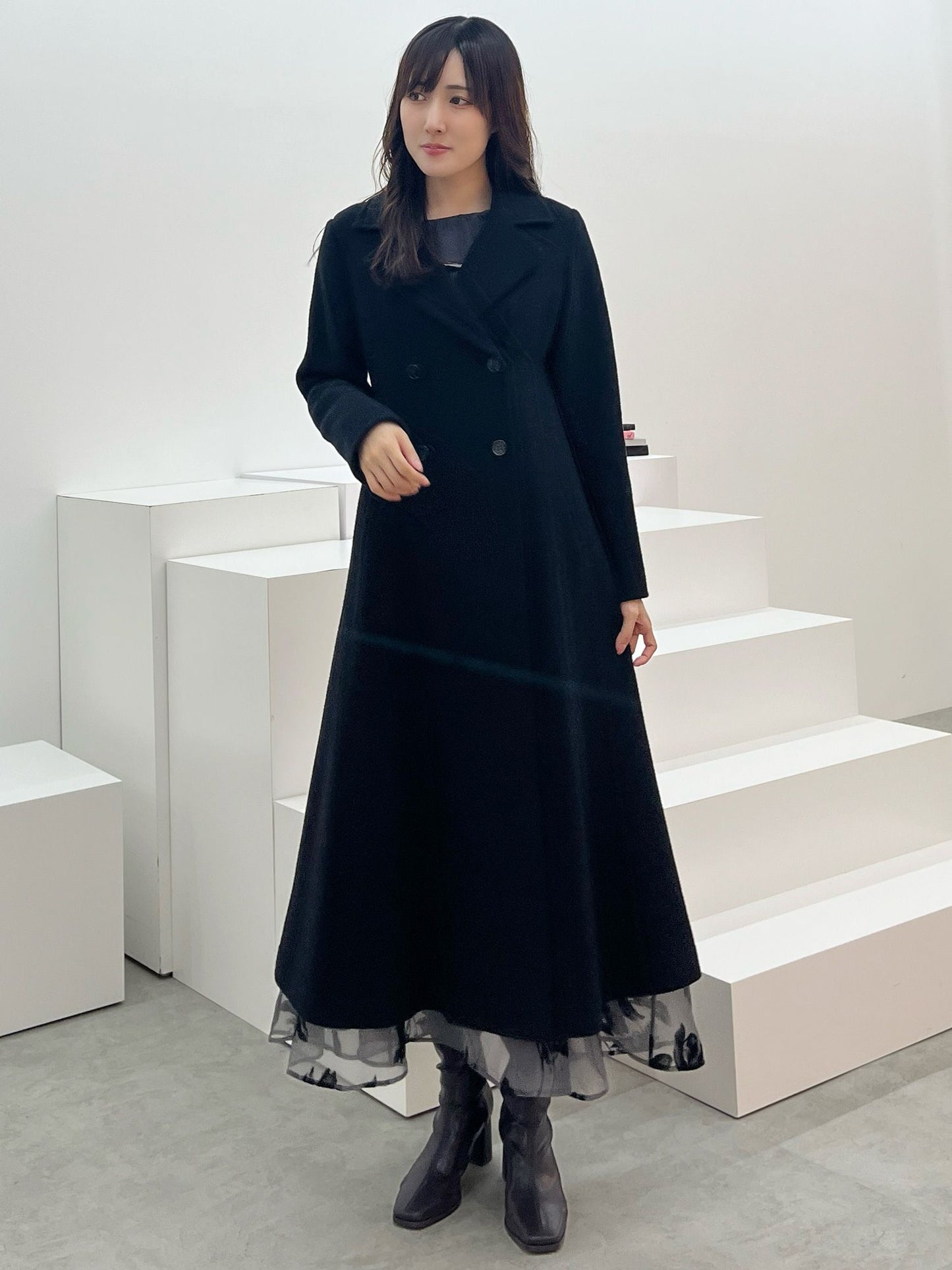 [購入]フィットアンドフレアコート