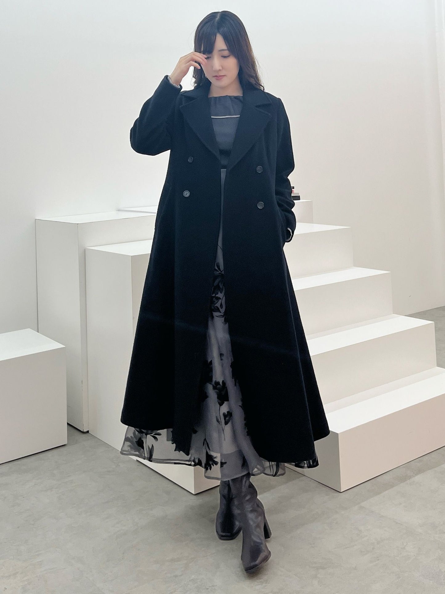 [購入]フィットアンドフレアコート