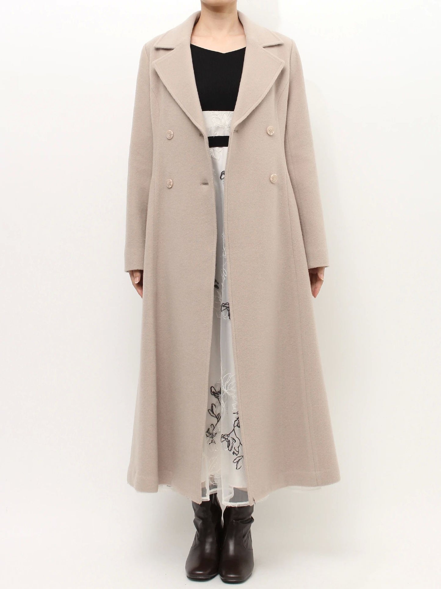 [購入]フィットアンドフレアコート