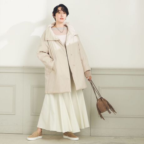 [購入]蓄熱機能中綿 撥水スタンドコート