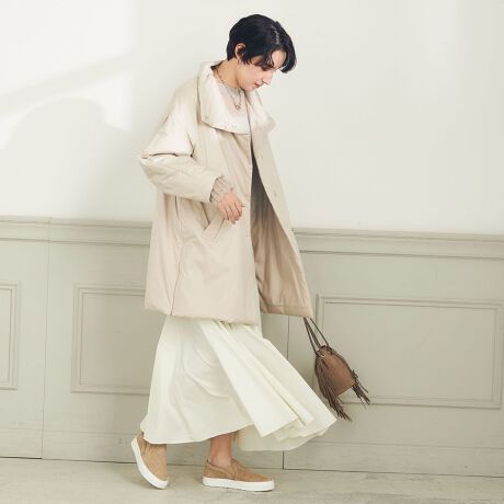 [購入]蓄熱機能中綿 撥水スタンドコート